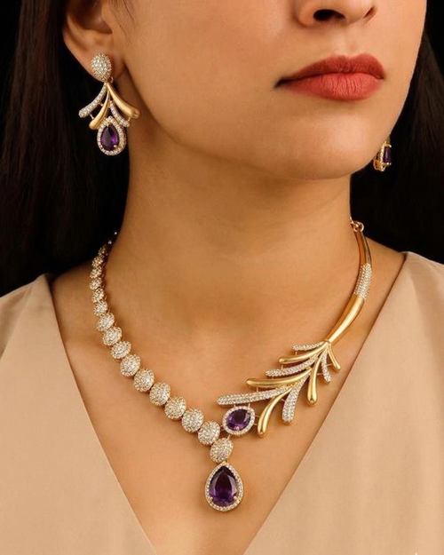 Amara Amethyst Leaf Set - NK10