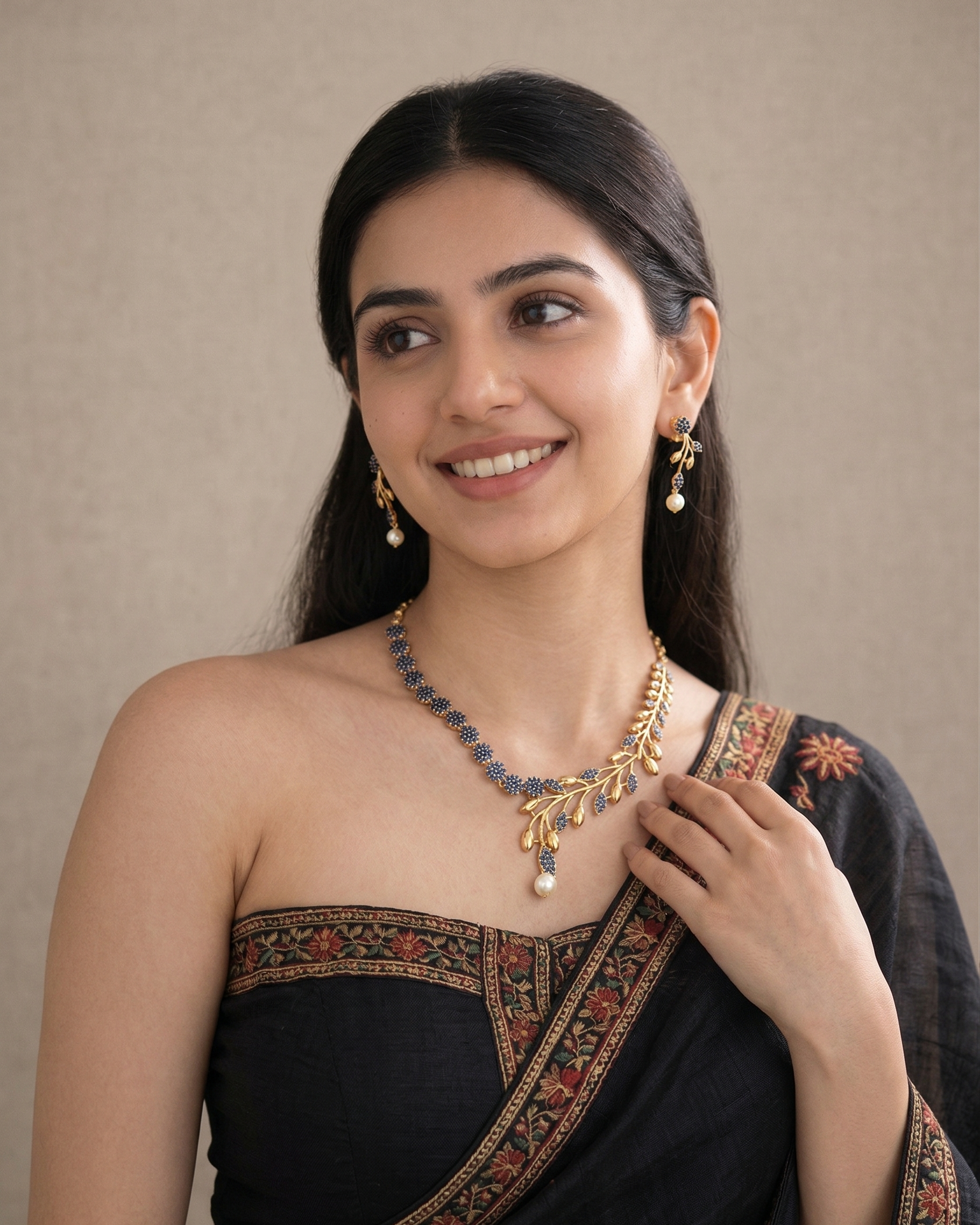 Midnight Blossom Blue Stone - NK20