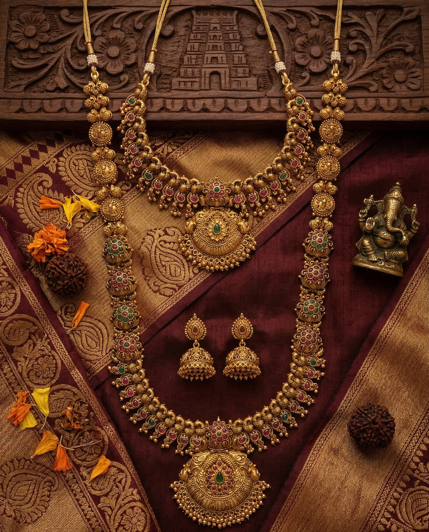 Layered Temple Bridal Set