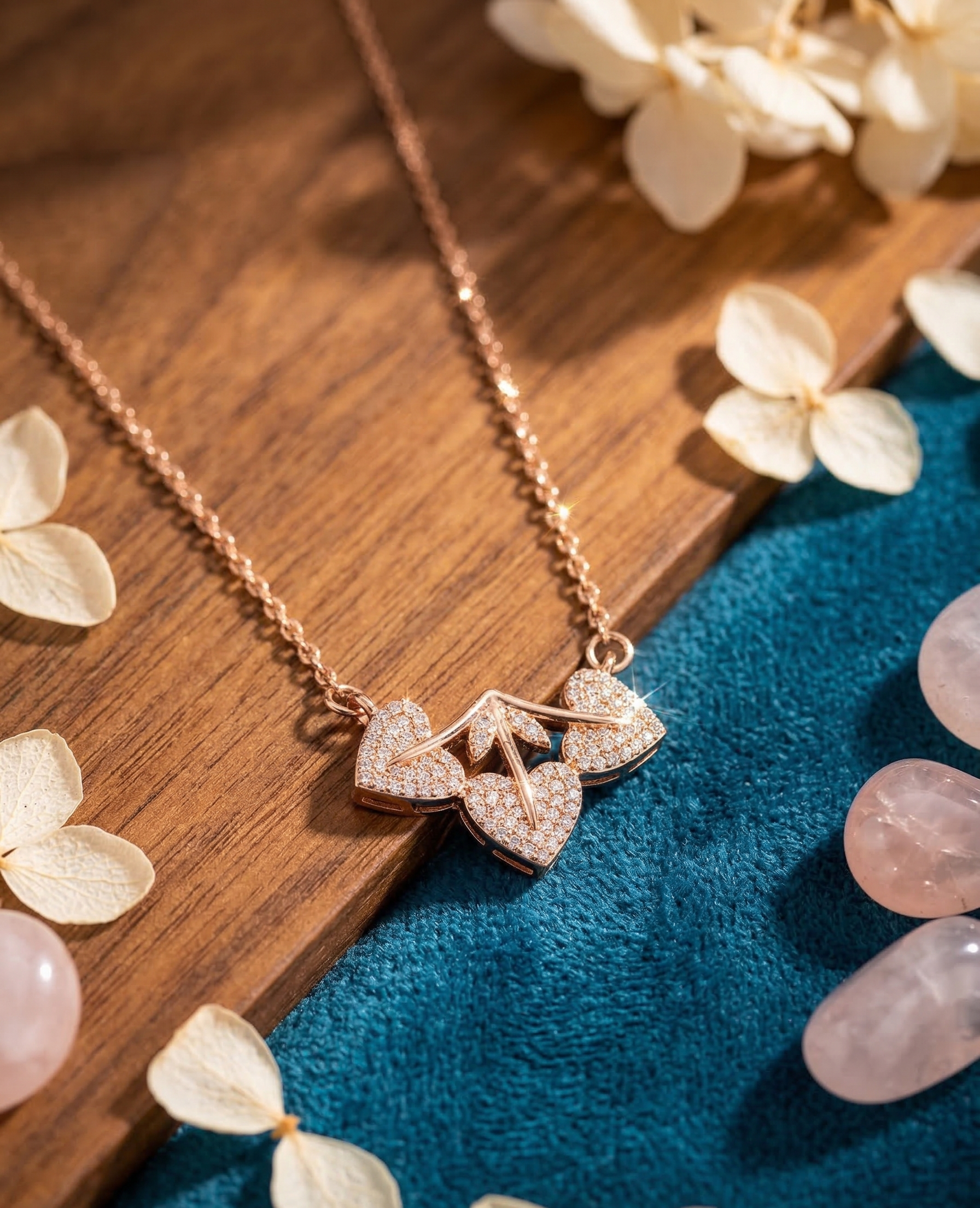 Aria Triple Heart Pendant