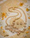 Pearl Floral Chain Necklace