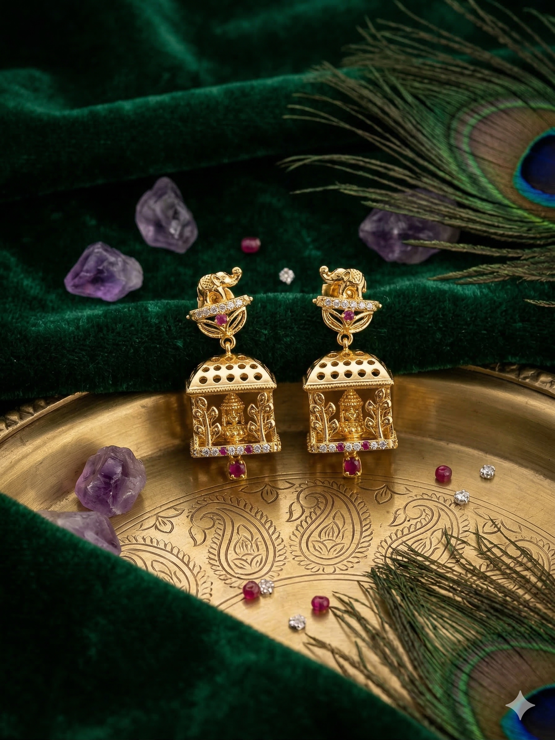 Mayur Cage Earrings - ER16