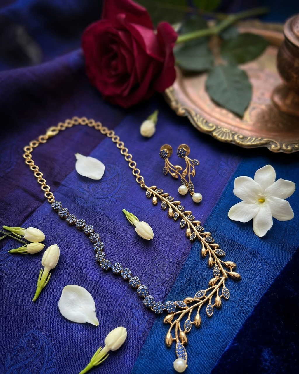 Midnight Blossom Blue Stone - NK20