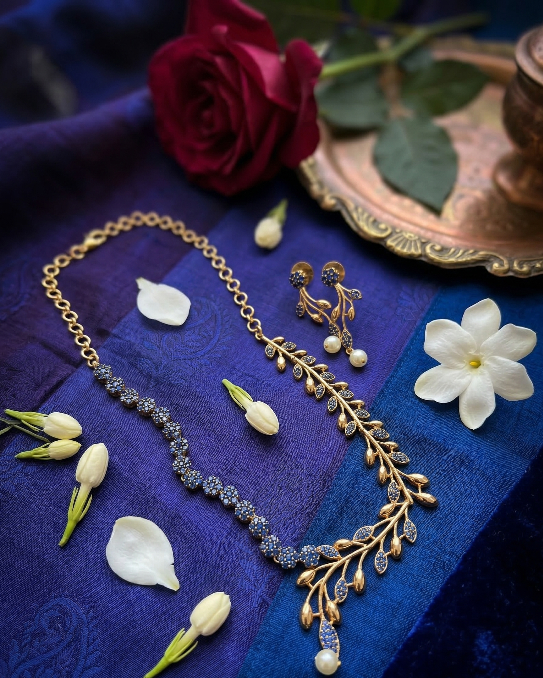 Midnight Blossom Blue Stone - NK20