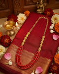 Red Beaded Traditional Necklace